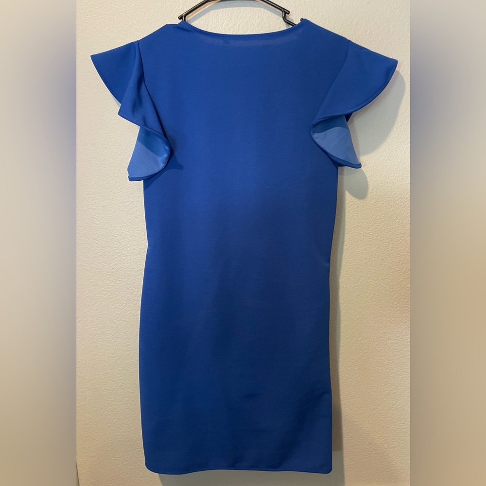 Mini Dress with side Ruffle - Picture 3 of 4